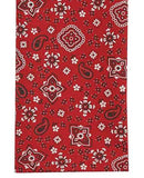 Red Bandana Western Style Paisley 18" Square Dinner Napkins, Set of 4