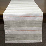 Neutral Stripe Table Runner 72"