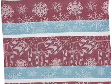 Peppermint Candy Jacquard Woven Christmas Dish Towel, Set of 4