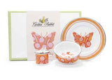 Butterfly Enamelware 3 Piece Child Dinner Set with Gift Box