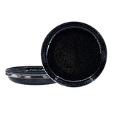 Solid Black Pasta Plate, 10", Set of 4