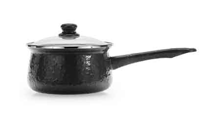 Solid Black Sauce Pan