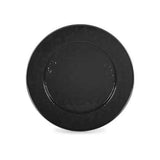 Charger Plates, 12.5", Solid Black Enamelware
