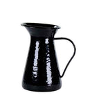 1 Quart Enamelware Pitcher, Solid Black