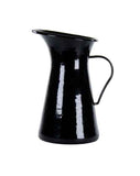 2.25 Quart Enamelware Pitcher, Solid Black