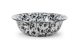 White Swirl on Black 4 Qt. Serving Bowl or Basin