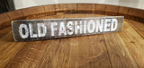 Rustic Reclaimed Wood Bar Office Shelf Sign Decor, 3 Variations