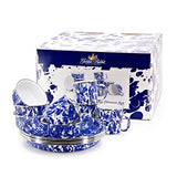 12-piece Dinnerware Gift Set (Cobalt Blue Swirl)