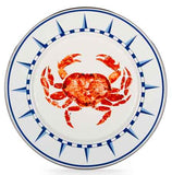 Crab House Enamelware Dinner Plate, 10.5", Set of 4