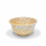Small Enamelware Bowls, Yellow Marble, 14 oz., Set of 4