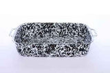 Crow Canyon Lasagna Pan Enamelware, Black Marble