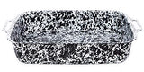 Crow Canyon Lasagna Pan Enamelware, Black Marble