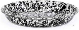 Pasta Plate 10.5" Enamelware Black Marble, Set of 4