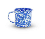 Blue Marble Enamelware Mug, 12 oz., Set of 4
