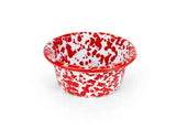 Red Marble Ramekin or Condiment Dish, Set of 4