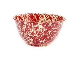 Serving Bowl, 5 qt., Burgundy on Cream