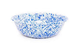 Crow Canyon Basin, 14" Enamelware, Blue Marble