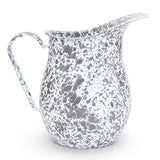 Crow Canyon Enamelware 3 Quart Pitcher, Grey Splatter
