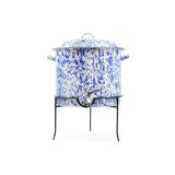 15 Qt Enamelware Beverage Dispenser, Blue Marble