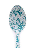 Serving Spoon, 12", Turquoise Marble