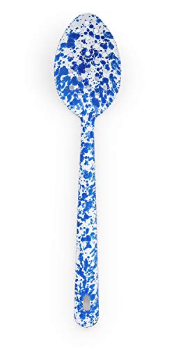 Perforated Serving Spoon, 12", Blue Marble