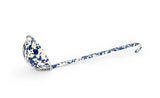 Serving Ladle, 12", Navy on Cream