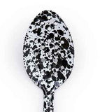 Perforated Serving Spoon, 12", Black Marble