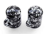 Salt & Pepper Shaker Set, Black Marble