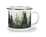 Forest Glen Enamelware Grande Mug, 24 oz., Set of 4