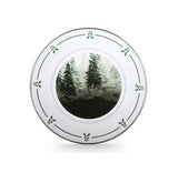 Forest Trees Enamelware Sandwich or Salad Plate, 8.5", Set of 4