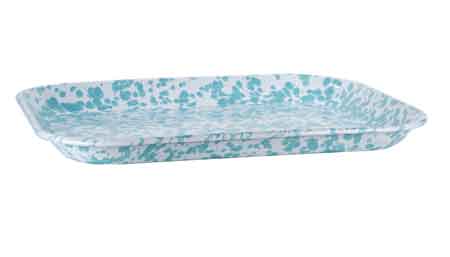 Rectangular Tray Baking Pan Sheet, Sea Glass Swirl