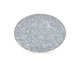 Gray Swirl Oval Platter