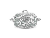 Dutch Oven, Gray Swirl Enamelware