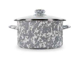 6 Quart Stock Pot, Gray Swirl