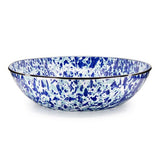 Ocean Swirl Enamelware 5 qt. Serving Bowl
