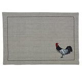 Chicken Coop Rooster Placemats, Set of 4