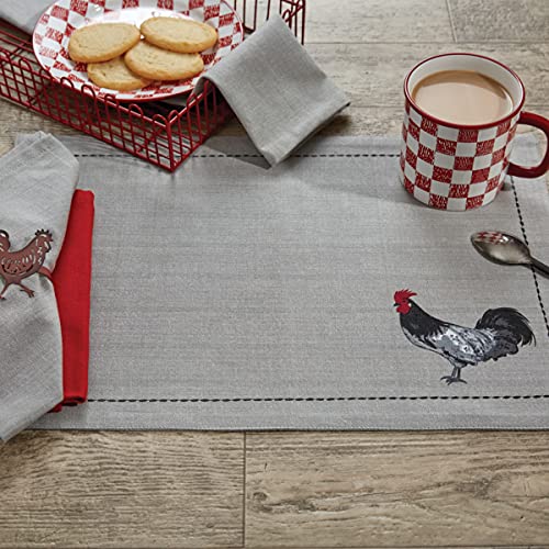 Chicken Coop Rooster Placemats, Set of 4