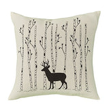 Deer & Birch Tree 16