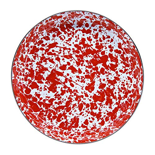 Red Swirl Pasta Plate, 10", Set of 4