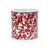 Utensil Holder, Red Swirl