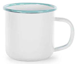 Glampware Sea Glass Rim 12 oz. Mugs, Set of 4