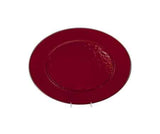 Solid Red Oval Platter