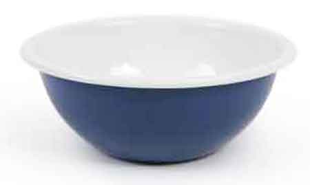 Cereal or Snack Bowl, Pacifica Enamelware Blue
