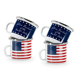 Future President Enamelware 4 oz. Child Mugs, Set of 4