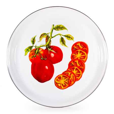 Tomatoes 15.5" Enamelware Serving Tray
