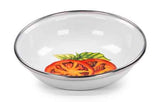 Tasting Dish, 4.25", Tomatoes Pattern Enamelware, Set of 6