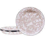 Taupe Swirl Pasta Plate, 10", Set of 4