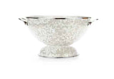 Taupe Swirl Enamelware 5qt Colander