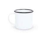 12 oz. Mug, Vintage Style with Black Rim, Set of 4