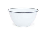 Serving Bowl, 5 qt., Vintage Style Enamelware Grey Rim